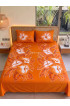 Hand Painted Rayon Bedsheet Set King Size